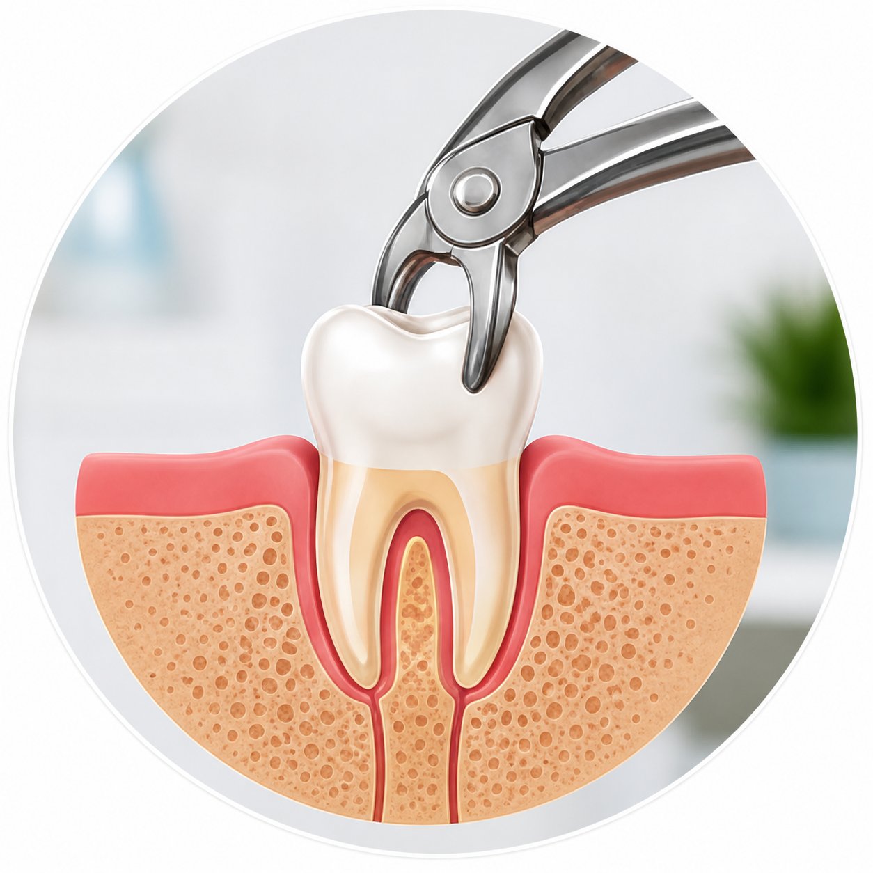 Dental extraction diagram