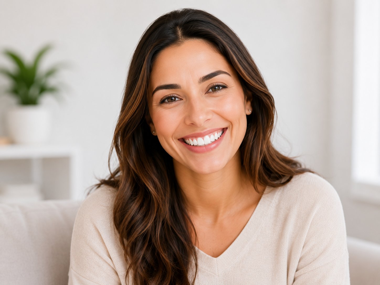 Patient smiling after comfortable dental extraction at Hialeah Dental Studio